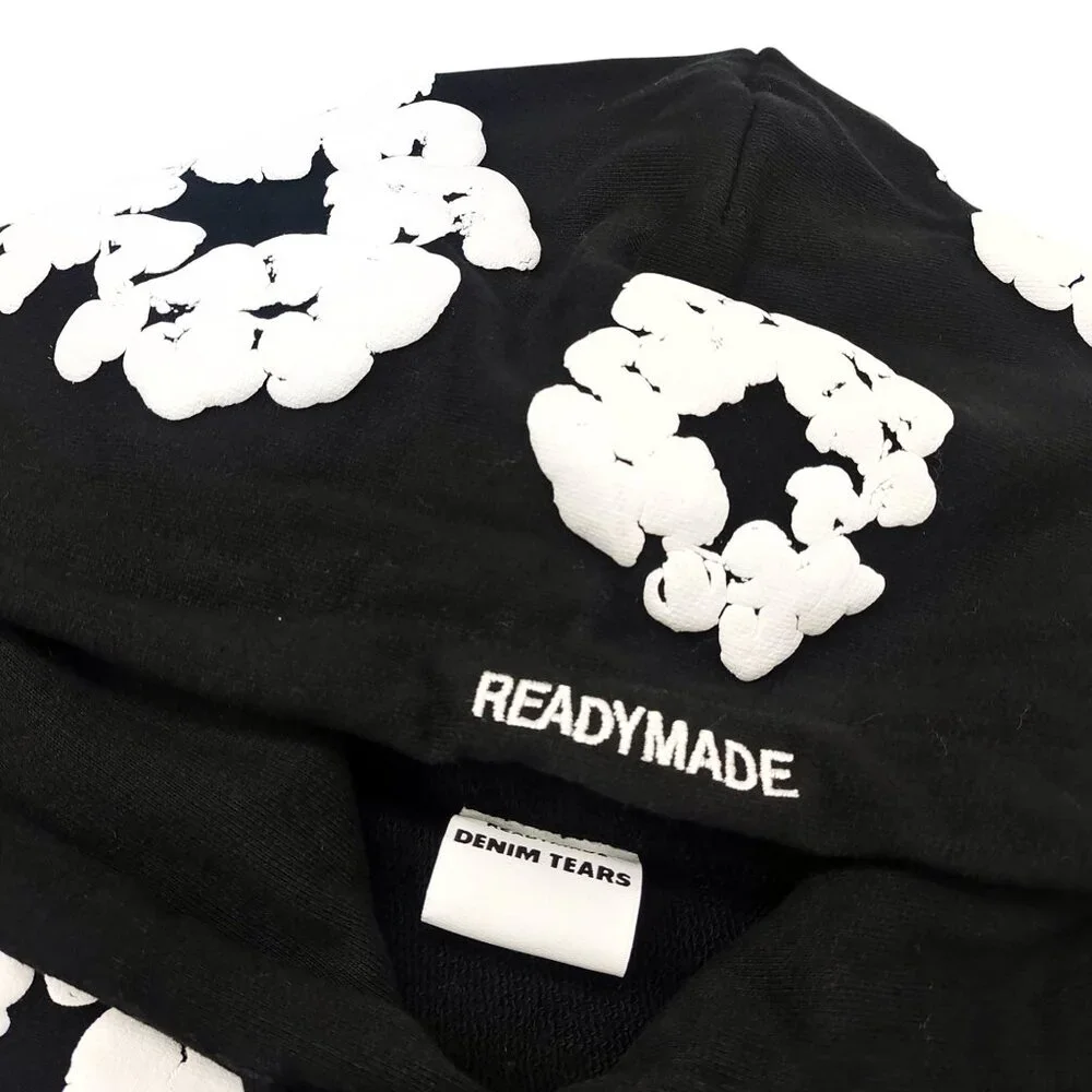 READYMADE x Denim Tears Cotton Wreath Pullover Hoodie Black - Picture 3 of 5